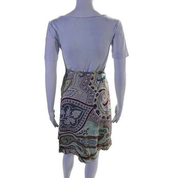 Cynthia Cynthia Steffe Womens Textured Trim Lace Abstract Skirt Green Size 6 - Picture 3 of 7